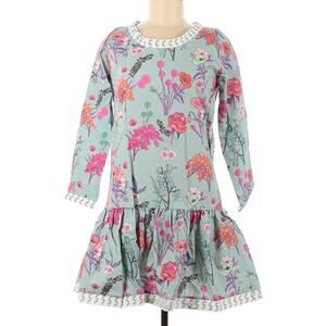 Brooke Wright Designs 100% Cotton Floral Dress Size Medium